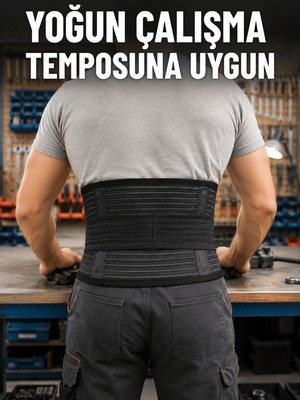 Str Store Bel Destek Korsesi Çift Sıkma Bantlı Ayarlanabilir Elastik Bel Kemeri