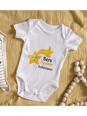 BK Gift Bk Kids Beni Teyzeme Götürün Tasarımlı Bebek Body Zıbın - Model 1 9-12 Ay