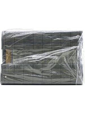 Ersert Ers Gri Yuvarlak 35X50CM Bambu Ahşap Kirli Çamaşır Sepeti Seyyar Kapaklı Kumaş Çantalı Ip Kulplu
