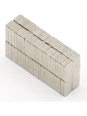 Ersert Ers 20 Adet 15X10X1.5 mm Köşeli Neodyum Mıknatıs N35 Magnet Dayanıklı Nikel Kaplama