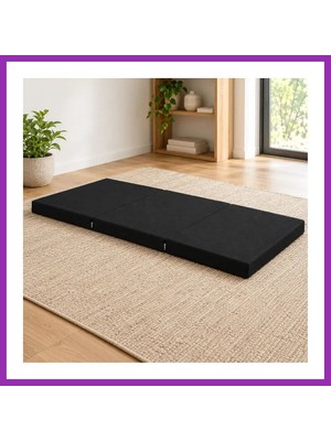 Salmore Üç Parçalı Katlanır Minder · 60 × 180 × 7 cm | Siyah | Dış Mekân Bty