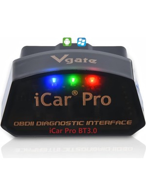 Str Store Icar Pro Bluetooth 3.0 Obd2 Kod Okuyucu Obdıı Tarayıcı Tarama Aracı Araba Arıza Kontrolü Motor Işığı Tork Android Için Uyumlu ELM327 Adaptörü ile Uyumlu