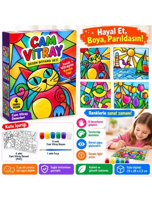 Ersert Eğlenceli Cam Boyama Seti +6 Yaş Için
