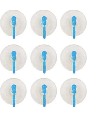 Ersert Ers- 9'lu Eko Vantuz Askı Şeffaf 2,5 cm ROYALEKS-SF-855