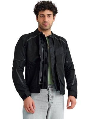 Str Store Rio Siyah Erkek Motosiklet Ceketi