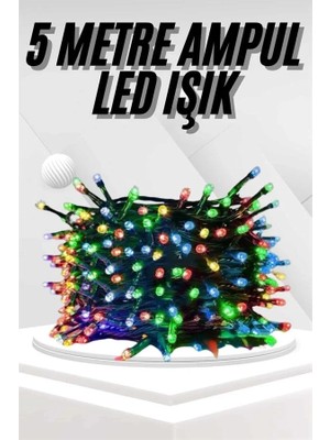 Ersert Modern Rgb Dekoratif LED Işık 5m 50 Ampul