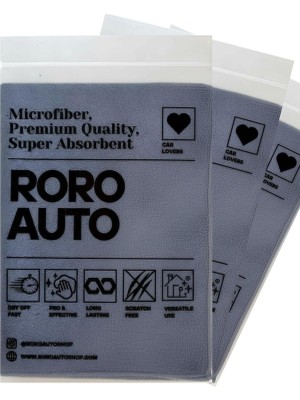 Str Store Süper Emici Mikrofiber Oto Kurulama Havlusu 50X70 Çizmez 440 Gsm 3'lü Paket Gri
