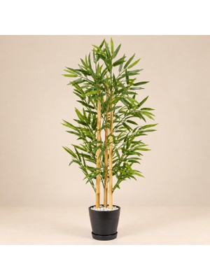 Erhan Flowers 130 cm Yapay Bambu Ağacı 4 Bambulu