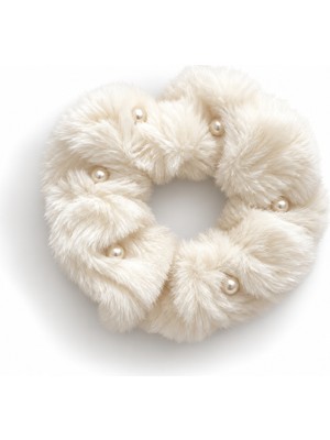 Venüs Design Peluş Inci Scrunchie Toka