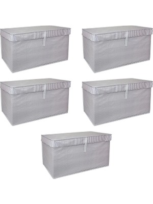 Ersert Ers- Çok Amaçlı Düzenleyici Kutu Organizer Cırt Cırtlı Hurç Mega Plus Boy 40CM x 30CM x 70CM (5 Adet)