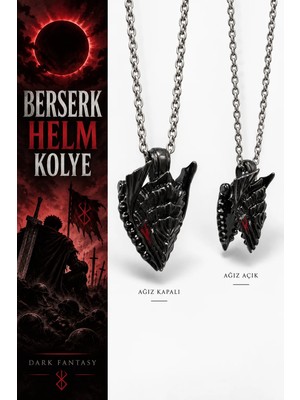 Loot Sepeti Berserk Helm Çelik Kolye (Ağız Kısmı Açılabilir)
