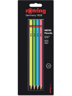Neon Kurşun Kalem, 4'lü Paket