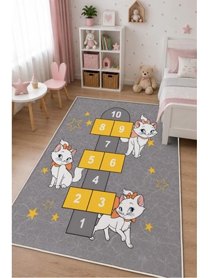 STY Home Seksek Çocuk Oyun Halısı Kaymaz Makinede Yıkanabilir Eğitici Bebek ve Çocuk Odası Halısı OYUN72