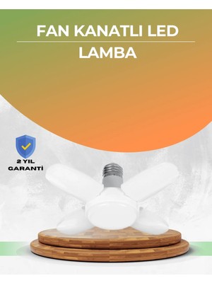 Ersert Ers- Tasarruflu Pervane LED Ampül 4 Kollu 60 Watt Geniş Alan Aydınlatma