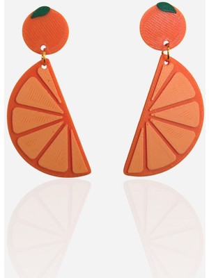 Happiears Portakal Dilimi Tasarımlı Sallantılı Küpe