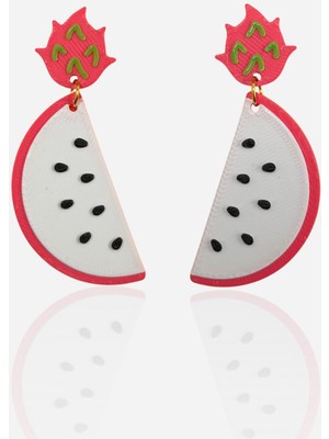 Happiears Ejder Meyvesi Tasarımlı Sallantılı Küpe