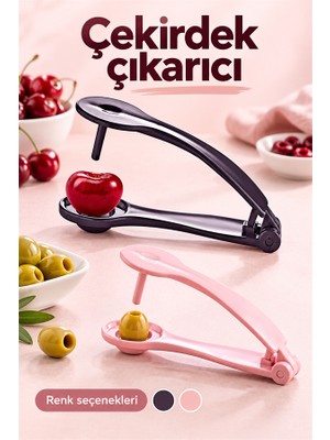 Mucit Home Plastik Kiraz Çekirdeği Çıkarıcı Yeşil Siyah Zeytin,vişne Çekirdek Çıkarıcı