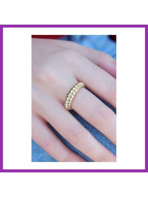 Salmore Gold Renk Sarmal Model Kadın Yüzük Bty