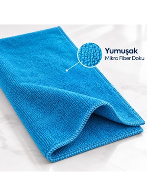 Relatos Mikrofiber Bez – Oto Havlu ve Yer Kurulama Bezi, 50X60 cm | Süper Emici, Iz Bırakmayan Temizlik Bezi