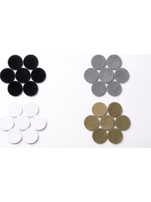Universal Texfix Yamayi, Ütü ile Yapışan Yama, Yapışkanlı Yama, 3.8 cm Çapında Yuvarlak, Yıkamaya Dayanıklı, Dikiş Gerektirmez (24, Suede-1, Yuvarlak)