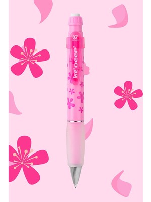Universal Deep Mekanik Kurşun Klm 07 Mm, Şeker Pembe, Çiçek Deseni