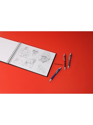 Universal Tıkky Retro Mekanızmalı Metalik Kırmızı 0.5 mm
