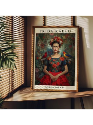 Str Store Frida Kahlo Çerçevesiz Poster, Modern Dekoratif Çerçevesiz Poster, Tablo, Fridakahlo, 21 x 30