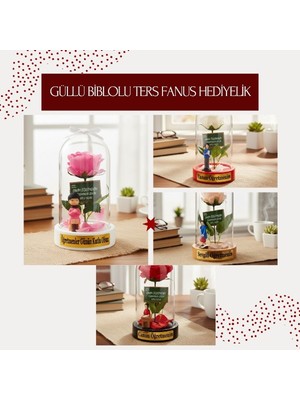 Ttt Güllü Biblolu Ters Fanus - Öğretmenler Günü Hediyesi