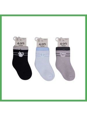 Astraltech Rudar Aksesuarlı Erkek Bebek Havlu Soket Çorap K45917 (Adet Fiyatı) · Beden: 0-6 Ay · Renk: Asorti Bezoss