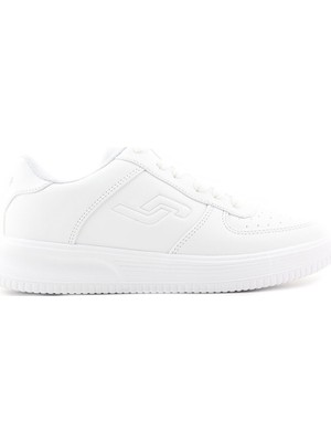 Jump 21516 Kadın Sneaker Spor Ayakkabı Suni Deri Tekstil Beyaz