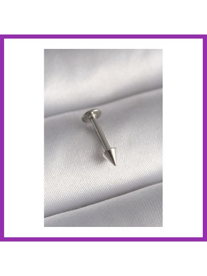 Salmore 316L Çelik Gümüş Renk Çivi Model Piercing Bty