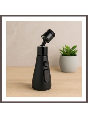 Ecotrend 360° 3 Mod Yağmur Püskürtme Musluk Ucu Siyah ECO123