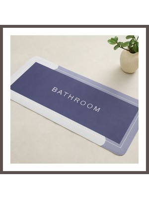 Ecotrend Dikdörtgen Su Emici Banyo Paspası 116 x 37.5 cm (Elastik) ECO123