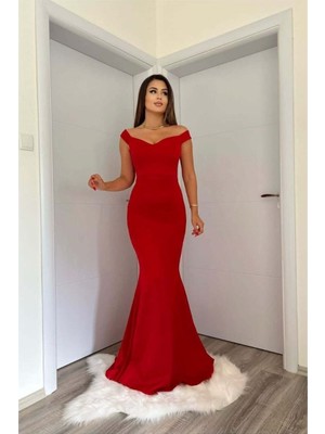 Vintessy Vıntessy Kalp Elbise Maxi Abiye Yaka Balık Kesim · Renk: Siyah · Beden: M BZS01
