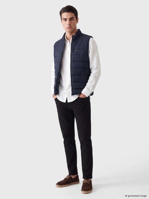 Lc Waikiki Yeni Sezon Lacivert Regular Fit Dik Yaka Erkek Yelek