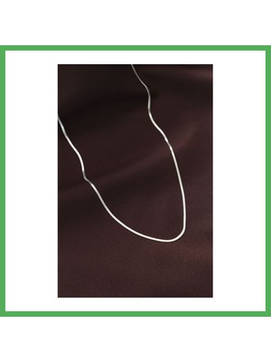 Astraltech Çelik Gümüş Renk 60 cm Ince Italyan Zincir Kolye Bezoss