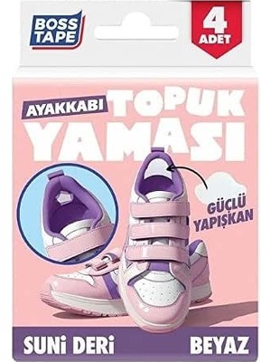 Happy Trend Tape Beyaz Topuk Yaması Suni Deri Ayakkabı Iç Topuk Koruyucu