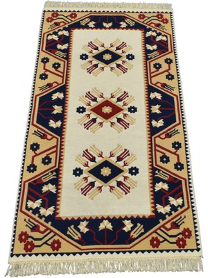 Kilim Antik Çift Yüzlü Tasarım Makine Kilim 2203 - Yeni - Çok Renkli
