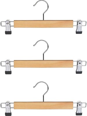 Promosyonca Ahşap Etek Askısı, Metal Klipsli (3)