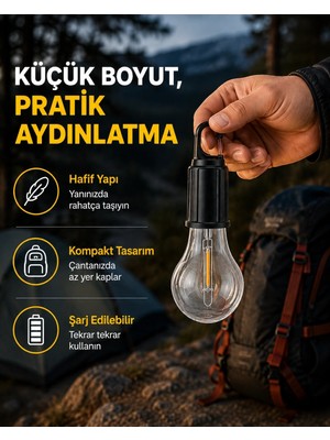 Armüz Su Geçirmez Dış Mekan LED Çadır Işığı