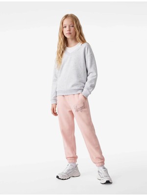 Koton Jogger Pembe Kız Çocuk Eşofman Altı 7WKG40014AK