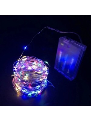 Ytm GD966 Şerit Pilli Aydınlatma 3 Metre 30 Adet Rgb Peri LED