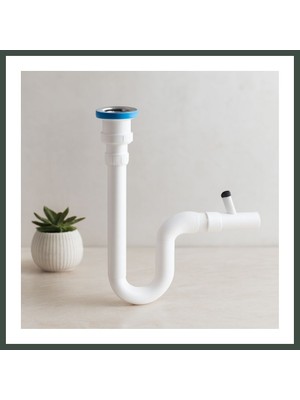Bezos Çamaşır Çıkışlı Sifon 125 Mm(Boru Dahil Değildir.) Nhr