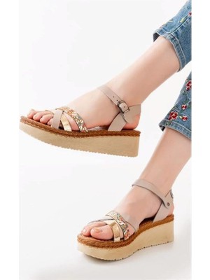 Bezos Kadın Ortopedik Deri Açık Dolgu Hakiki Plaj Sandalet · Renk: Standart · Beden: 39 Mgc