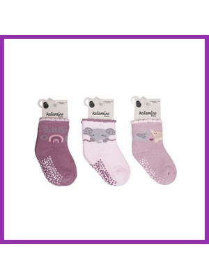 Salmore Mirselin Abs'li Havlu Kız Bebek Soket Çorap K45892 (Adet Fiyatıdır) · Beden: 0-6 Ay · Renk: Asorti Bty