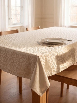 LC Waikiki Karışık Leopar Desenli Masa Örtüsü 140X180 cm  (W6)