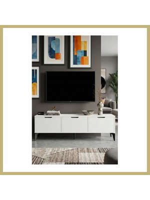 Bezos Royal Tv Sehpası Suntalam Beyaz 160X35 Za