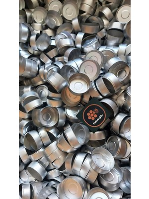 Die Grup Tr (200 Adet) Boş Alüminyum Tealight Mum Kabı Kabı Standart Boş Kase