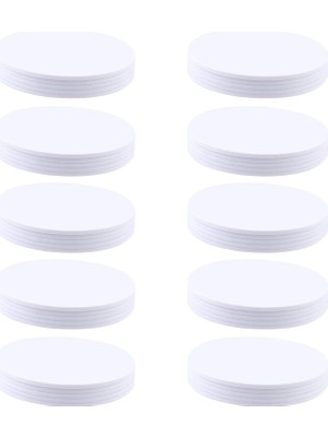 Die Grup Tr 50 Adet Nfc Etiketleri Nxp NTAG215 Nfc Etiket 25 mm (0,98 Inç) Yuvarlak Pvc Boş Beyaz Kartlar Çip %100 Uyumlu Amiibo ve Tagmo