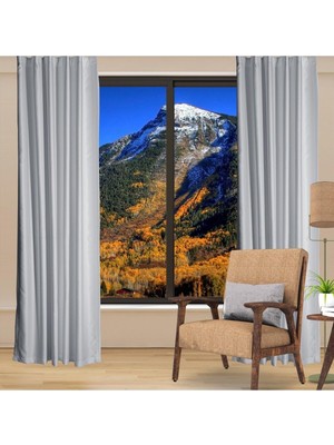 Die Grup Tr Deco Perde Blackout (Karatma) Beyaz Güneşlik Pilesiz Extraforlu Düz Dikim Beyaz 120 x 220